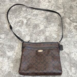 Coach Brown and Black Crossbody Bag
